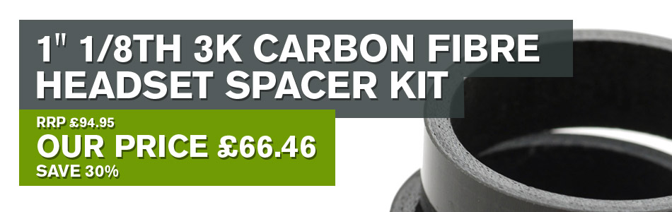 Playbikes - 6 - 1” 1/8th 3k Carbon Fibre Headset Spacer Kit
