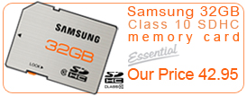 Samsung Essential 32GB Class 10 SDHC Memory Cards