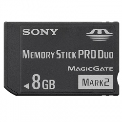  Sony 8GB Memory Stick Pro Duo Card MARK 2 (Retail)