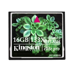 Kingston 16GB Elite 133x Compact Flash (CF) Memory Card (Retail)