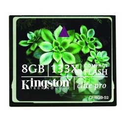 Kingston 8GB Elite 133x Compact Flash (CF) Memory Card (Retail) Kingston 8GB Elite 133x Compact Flash (CF) Memory Card (Retail)