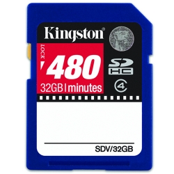 Kingston 32GB Class 4 SDHC (SD) Video Memory Card (Retail)