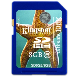 Kingston 8GB Class 6 SDHC (SD) Memory Card (Retail) Kingston 8GB Class 6 SDHC (SD) Memory Card (Retail)
