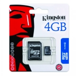 Kingston 4GB Class 4 Micro SDHC (MicroSD) Memory Card (Retail)