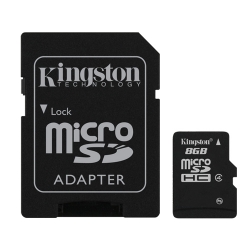 Kingston 8GB Class 4 Micro SDHC (MicroSD) Memory Card (Retail) Kingston 8GB Class 4 Micro SDHC (MicroSD) Memory Card (Retail)