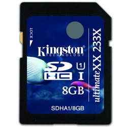 Kingston 8GB Class 4 Ultimate XX UHS-I SDHC (SD) Memory Card (Retail)