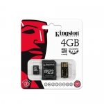 Kingston 4GB Class 4 Micro SDHC (MicroSD) Memory Card With Reader (Retail) Kingston 4GB Class 4 Micro SDHC (MicroSD) Memory Card With Reader (Retail)