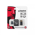 Kingston 8GB Class 4 Micro SDHC (MicroSD) Memory Card With Reader (Retail) Kingston 8GB Class 4 Micro SDHC (MicroSD) Memory Card With Reader (Retail)