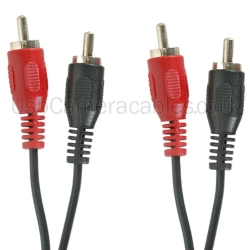 1metre (1m) 2 RCA To 2 RCA Phono Cable Lead