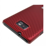 Genuine Samsung SAMGS2CCR Red Vent Mesh Case Skin For Galaxy S 2 II i9100