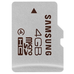 Samsung 4GB Class 4 Micro SDHC (MicroSD) Memory Card (Retail)