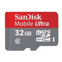 Sandisk Ultra UHS 32GB Class 6 Micro SDHC (MicroSD) Bi Coloured Memory Card (Retail) Sandisk Ultra UHS 32GB Class 6 Micro SDHC (MicroSD) Bi Coloured Memory Card (Retail)