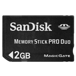  Sandisk 2GB Memory Stick Pro Duo Card (Retail)