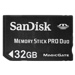 Sandisk 32GB Memory Stick Pro Duo Card (Retail)