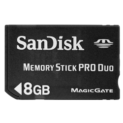 Sandisk 8GB Memory Stick Pro Duo Card (Retail)