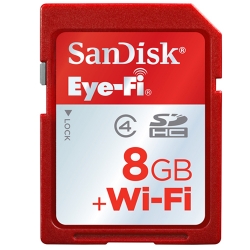 Sandisk 8GB Class 4 SDHC (SD) Eye Fi Wireless Memory Card (Retail) Sandisk 8GB Class 4 SDHC (SD) Eye Fi Wireless Memory Card (Retail)
