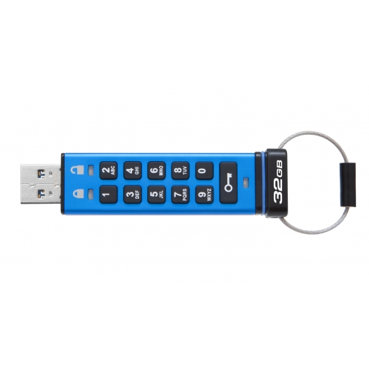 Kingston 32GB DataTraveler Encrypted Flash Drive USB 3.1, Gen1, 135MB/s