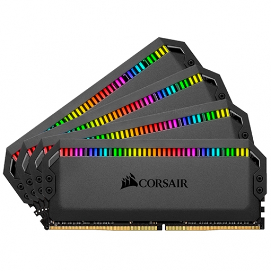 Corsair DOMINATOR PLATINUM RGB 128GB (32GB x4) DDR4 3600MT/s Black DIMM