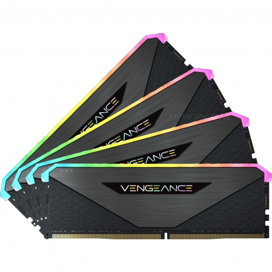Corsair VENGEANCE RGB 128GB (32GB x4) DDR4 3200MT/s Black DIMM