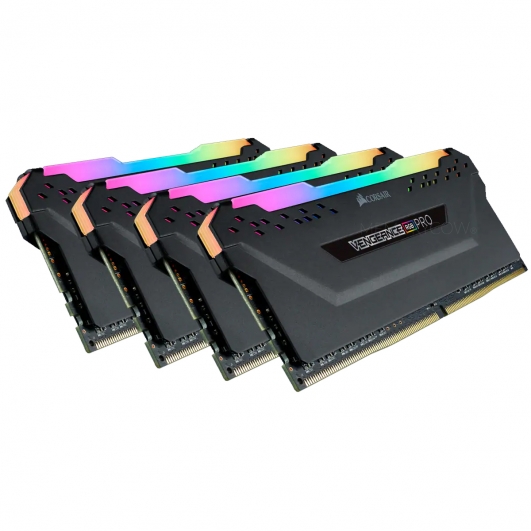 Corsair VENGEANCE RGB PRO 32GB (8GB x4) DDR4 3200MT/s Black DIMM