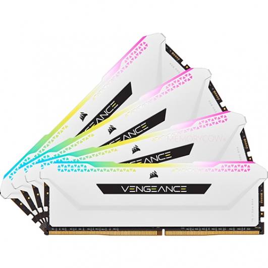 Corsair VENGEANCE RGB PRO SL 32GB (8GB x4) DDR4 3200MT/s White DIMM