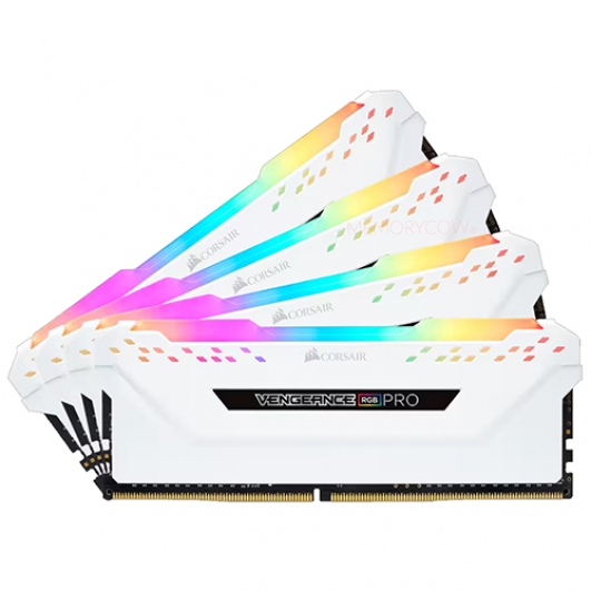 Corsair VENGEANCE RGB PRO 32GB (8GB x4) DDR4 3600MT/s White DIMM