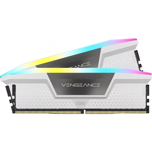 Corsair VENGEANCE RGB 32GB (16GB x2) DDR5 6200MT/s White DIMM
