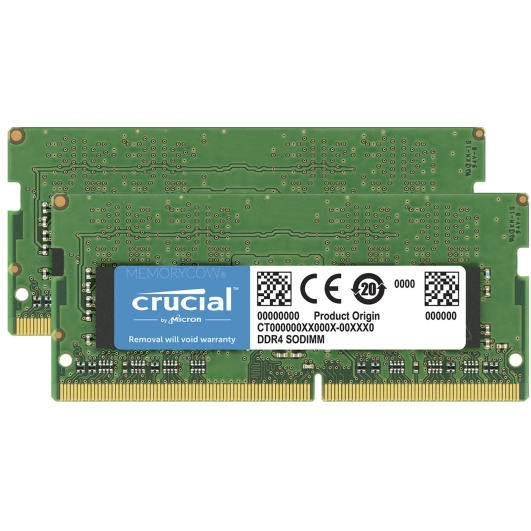Crucial CT2K16G4SFD824A 32GB (16GB x2) DDR4 2400MT/s Non ECC Memory RAM SODIMM