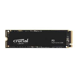 Crucial 1TB (1000GB) P3 SSD M.2 (2280), NVMe, PCIe 3.0, Gen 3x4, 3500MB/s R, 3000MB/s W