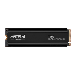 Crucial 1TB (1000GB) T700 SSD M.2 (2280), NVMe, PCIe Gen 5.0 (x4), 11700MB/s R, 9500MB/s W [Heatsink]