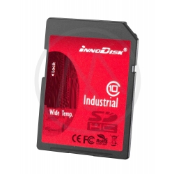 2GB Innodisk Standard Industrial SD Card, Class 10, SD 1.01/2.00, 19MB/s R, 12MB/s W