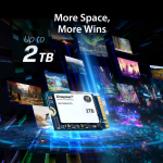 1TB (1000GB) Kingston NV3 M.2 NVMe SSD - 2230mm, PCIe Gen4 x4, 5000MB/s R, 3000MB/s W