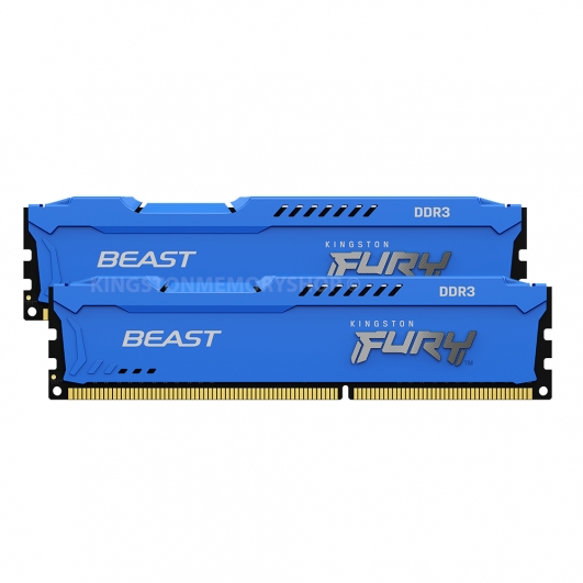 Kingston FURY Beast Blue KF316C10BK2/16 16GB (8GB x2) DDR3 1600MT/s Memory, DIMM