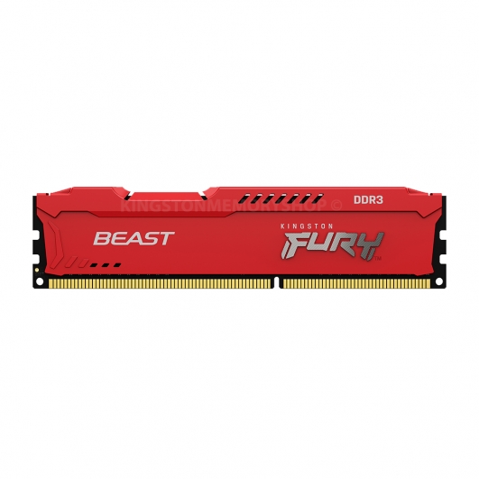 Kingston FURY Beast Red KF316C10BR/8 8GB DDR3 1600MT/s Memory, DIMM