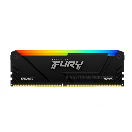 Kingston FURY Beast RGB KF432C16BB2A/32 32GB DDR4 3200MT/s Black DIMM [XMP]