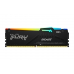 Kingston FURY Beast RGB KF552C40BBAK4-128 128GB (32GB x4) DDR5 5200MT/s Black DIMM [XMP]