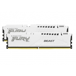 Kingston FURY Beast KF564C32BWEK2-64 64GB (32GB x2) DDR5 6400MT/s White Memory DIMM [EXPO]