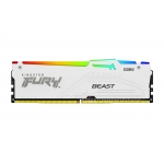 Kingston FURY Beast RGB KF556C36BWEAK2-32 32GB (16GB x2) DDR5 5600MT/s White DIMM [EXPO]