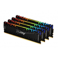 Kingston FURY Renegade RGB KF432C16RB12AK4/64 64GB (16GB x4) DDR4 3200MT/s Black DIMM