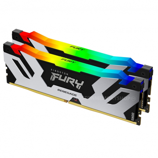 Kingston FURY Renegade RGB KF560C32RSAK2-32 32GB (16GB x2) DDR5 6000MT/s Silver/Black DIMM