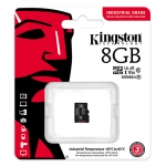 Kingston 8GB Industrial Micro SD (SDHC) Card U3, V30, A1, 100MB/s R, 80MB/s W, No Adapter