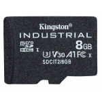 8GB Kingston Industrial Micro SD (SDHC) Memory Card - U3, V30, A1, 100MB/s R, 80MB/s W