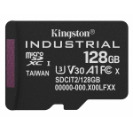 128GB Kingston Industrial Micro SD (SDXC) Memory Card - U3, V30, A1, 100MB/s R, 80MB/s W
