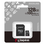 128GB Kingston Industrial Micro SD (SDXC) Memory Card - U3, V30, A1, 100MB/s R, 80MB/s W