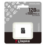128GB Kingston Industrial Micro SD (SDXC) Memory Card - U3, V30, A1, 100MB/s R, 80MB/s W