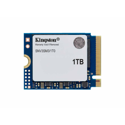 1TB (1000GB) Kingston NV3 M.2 NVMe SSD - 2230mm, PCIe Gen4 x4, 5000MB/s R, 3000MB/s W