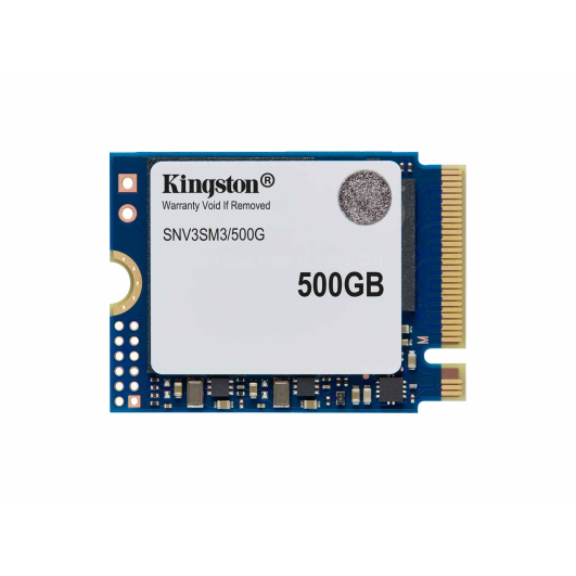 500GB Kingston NV3 M.2 NVMe SSD - 2230mm, PCIe Gen4 x4, 6000MB/s R, 5000MB/s W