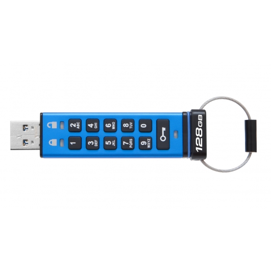 Kingston 128GB DataTraveler Encrypted Flash Drive USB 3.1, Gen1, 135MB/s
