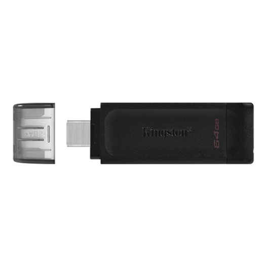 Kingston 64GB DataTraveler DT70 Type-C Flash Drive USB 3.2, Gen1, 80MB/s