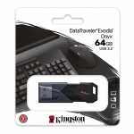 Kingston 64GB DataTraveler Exodia Onyx Type-A Flash Drive USB 3.2, Gen1